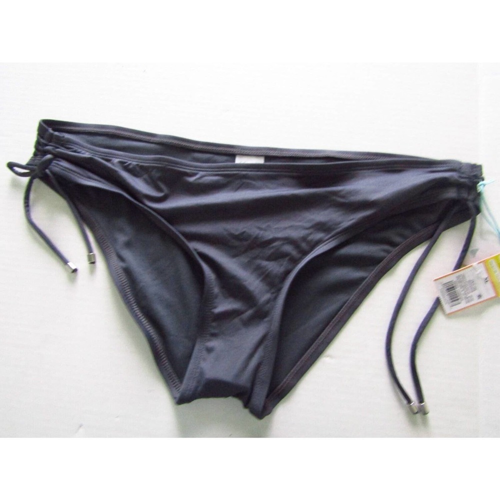 Women's medium coverage hipster Lined Bikini Bottom - Kona Sol Gray Size XL